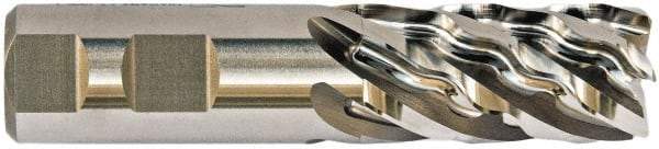 Niagara Cutter - 1", 6 Flute, Single End, Cobalt, Corner Chamfer End Mill - 4-1/2" OAL, Right Hand Flute, 2" LOC, Right Hand Cut - Eagle Tool & Supply