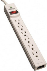 Tripp-Lite - 6 Outlets, 120 VAC15 Amps, 8' Cord, Power Outlet Strip - Floor, Keyhole Mount, 5-15 NEMA Configuration, 1.23" Strip - Eagle Tool & Supply