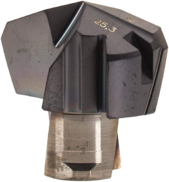 Iscar - Series ICK, 0.996" Diam Grade IC908 140° Replaceable Drill Tip - Carbide, TiAlN Finish, 25 Seat Size, Through Coolant - Eagle Tool & Supply