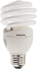 Philips - 23 Watt Fluorescent Residential/Office Medium Screw Lamp - 2,700°K Color Temp, 1,600 Lumens, 120 Volts, EL/mDT, 10,000 hr Avg Life - Eagle Tool & Supply