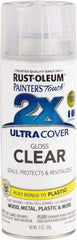 Rust-Oleum - Clear, Gloss, Enamel Spray Paint - 8 Sq Ft per Can, 12 oz Container, Use on Multipurpose - Eagle Tool & Supply
