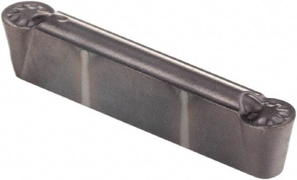 Kennametal - 0305R GUP Grade KCU25, 3.05mm Cutting Width Carbide Grooving Insert - Neutral, 1.52mm Corner Radius, AlTiN Finish - Eagle Tool & Supply