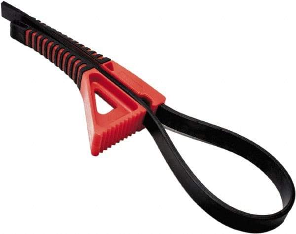 Boa - 6-3/4" Max Pipe Capacity, 25-1/2" Long, Strap Wrench - 6-3/4" Actual OD, 8" Handle Length - Eagle Tool & Supply