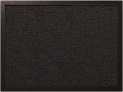 MasterVision - 17.72" Wide x 23.62" High Cork Bulletin Board - Fabric, Black - Eagle Tool & Supply