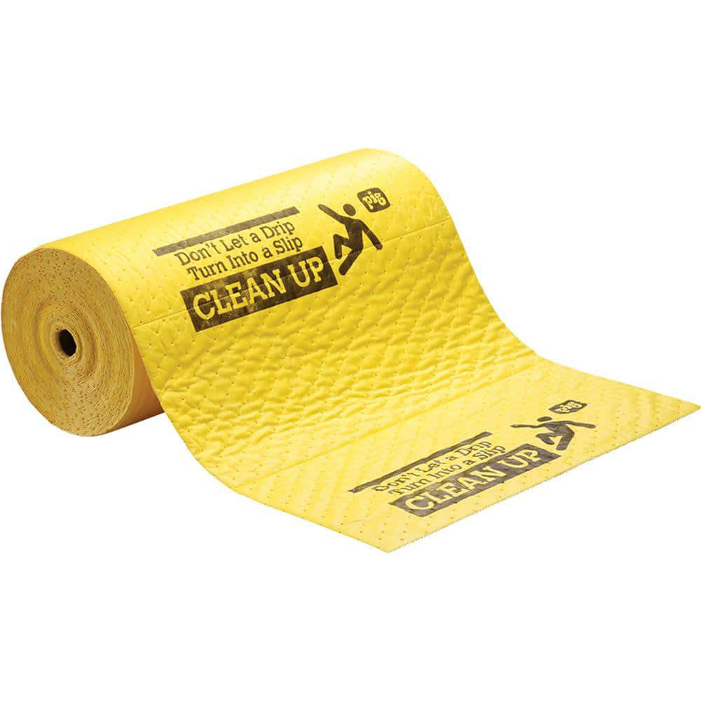 Pads, Rolls & Mats; Product Type: Roll; Application: Universal; Overall Length (Feet): 75.00; Total Package Absorption Capacity: 13.5 gal; Material: Polypropylene; Fluids Absorbed: Water; Solvents; Universal; Oil; Coolants; Absorbency Weight: Medium; Widt