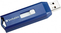 Verbatim - 8GB Blue Flash Drive - Use with Windows 2000, Windows XP, Vista, Windows 7, Mac OS 9.x or higher, Linux Kernel 2.6x or higher - Eagle Tool & Supply