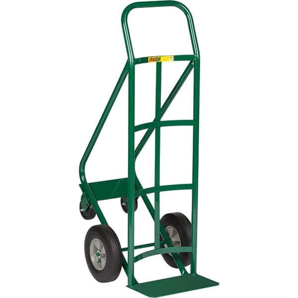 Little Giant - 800 Lb Capacity 47" OAH Hand Truck - Continuous Handle, Steel, Rubber Wheels - Eagle Tool & Supply