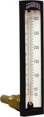 Winters - 30 to 300°F, Industrial Thermometer with Standard Thermowell - 2 Inch Immersion Length, 1-7/8 Inch Stem Length, 6 Inch Long, 1/2 Inch Thread - Eagle Tool & Supply