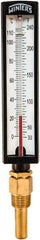 Winters - 30 to 240°F, Industrial Thermometer with Standard Thermowell - 2 Inch Immersion Length, 1.825 Inch Stem Length, 10 Inch Long, 1/2 Inch Thread - Eagle Tool & Supply