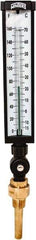 Winters - -15 to 160°F, Industrial Thermometer with Standard Thermowell - 3 Inch Immersion Length, 3-1/2 Inch Stem Length, 17 Inch Long, 3/4 Inch Thread - Eagle Tool & Supply