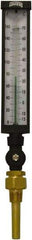 Winters - -15 to 160°F, Industrial Thermometer with Standard Thermowell - 3 Inch Immersion Length, 3-1/2 Inch Stem Length, 17 Inch Long, 3/4 Inch Thread - Eagle Tool & Supply