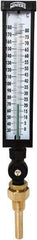 Winters - 30 to 180°F, Industrial Thermometer with Standard Thermowell - 3 Inch Immersion Length, 3-1/2 Inch Stem Length, 17 Inch Long, 3/4 Inch Thread - Eagle Tool & Supply