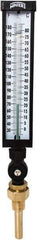 Winters - 30 to 180°F, Industrial Thermometer with Standard Thermowell - 3 Inch Immersion Length, 3-1/2 Inch Stem Length, 17 Inch Long, 3/4 Inch Thread - Eagle Tool & Supply