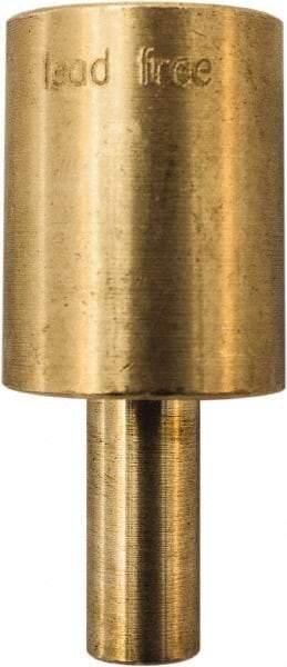 Winters - 2.01 Inch Overall Length, 3/4 Inch Thread, Brass Thermowell - 0.8 Inch Insertion Length - Eagle Tool & Supply