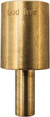 Winters - 2.01 Inch Overall Length, 3/4 Inch Thread, Brass Thermowell - 0.8 Inch Insertion Length - Eagle Tool & Supply