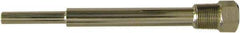 Winters - 10 Inch Overall Length, 3/4 Inch Thread, 304 Stainless Steel Thermowell - 7-1/2 Inch Insertion Length - Eagle Tool & Supply