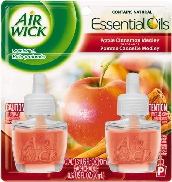 Air Wick - 0.67 oz Air Freshener Dispenser Refill - Apple Cinnamon, Compatible with Air Wick Oil Warmers - Eagle Tool & Supply
