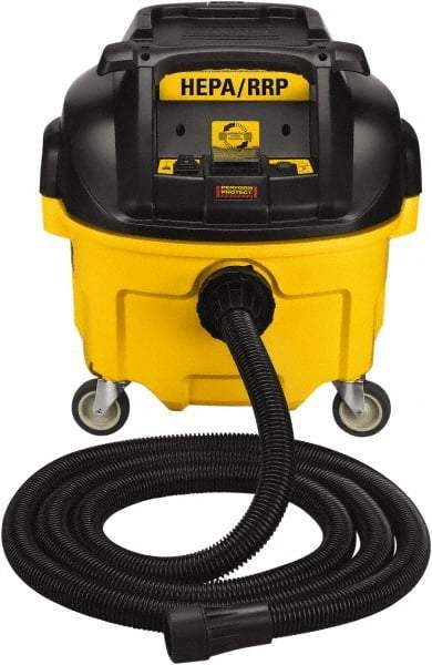 DeWALT - 8 Gal, Plastic Tank, Vacuum - 15 Amps - Eagle Tool & Supply