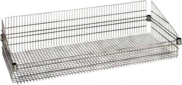 Quantum Storage - Wire Basket Unit - 48" Wide x 24" Deep x 10" High, - Eagle Tool & Supply
