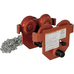 Vestil - 2 Ton Capacity Low Profile Manual Trolley - 3" to 6-1/2" Flange Width - Eagle Tool & Supply