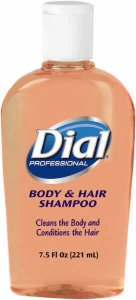 Dial - 7.5 oz Bottle Peach Hair & Body Wash - Clear Amber - Eagle Tool & Supply