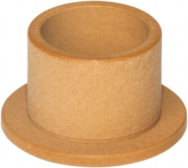 TriStar - 1-1/4" Inside x 1-1/2" Outside Diam, Rulon J Flanged Bearing - 1-3/4" Flange Outside Diam, 1/8" Flange Thickness, 2" OAL - Eagle Tool & Supply
