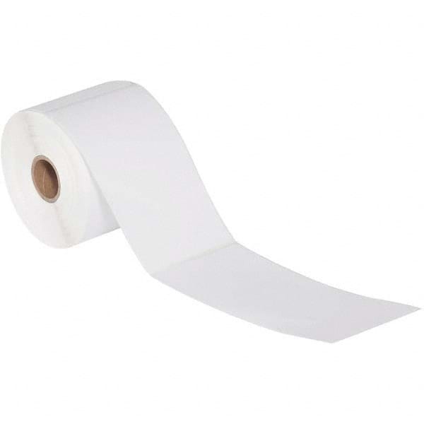 Value Collection - Pack of 12 Rolls, 305 Labels per Roll, 4" x 5" White Paper Thermal Labels - Eagle Tool & Supply