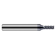 End Mills for Hardened Steels - 0.0470″ (3/64″) Cutter Diameter × 0.1410″ Length of Cut Carbide Square End Mill for Hard Milling, 5 Flutes, AlTiN Nano Coated - Exact Industrial Supply