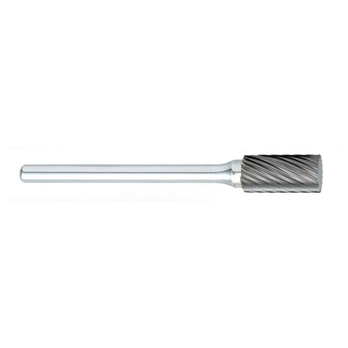 ‎SA-51 -1/4 × 1/2 LOC × 1/8 Shank × 1-1/2 OAL Cylindrical Carbide Medium Right Hand Spiral Burr - Eagle Tool & Supply