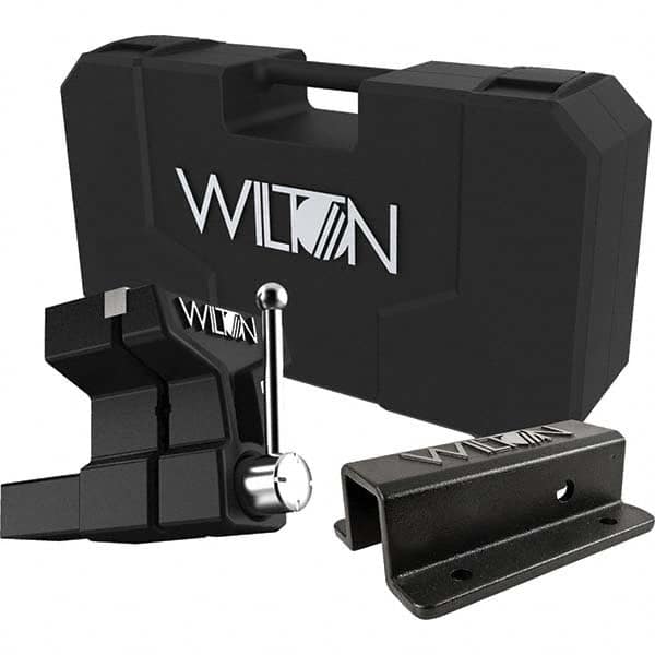 Wilton - 6" Jaw Width x 5-3/4" Jaw Opening, 5" Throat Depth, Bench & Pipe Combination Vise - Eagle Tool & Supply