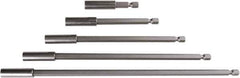 Wiha - 1/4" Insert, Hex Drive Bit Adapter - Quick Release, 10" OAL - Eagle Tool & Supply
