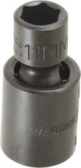 Proto - 3/8" Drive 11mm Standard Universal Impact Socket - 6 Points, 2" OAL - Eagle Tool & Supply