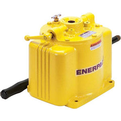 Enerpac - Manual Hydraulic Pumps Number of Stages: 1.000 Oil Volume Per Stroke (Cu. In.): 0.29 - Eagle Tool & Supply