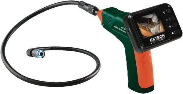 Extech - Video Borescope - 17 mm Probe Diameter, 2.4 Inch LCD Display, 480 x 234 Resolution - Eagle Tool & Supply