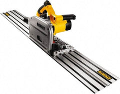 DeWALT - 12 Amps, 6-1/2" Blade Diam, 1,750 to 4,000 RPM, Electric Circular Saw - 120 Volts, 5/8" Arbor Hole, Right Blade - Eagle Tool & Supply
