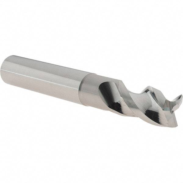 Iscar - 3/4", 3 Flute, Single End, Solid Carbide, 0.02" Corner Radius End Mill - 5" OAL, Right Hand Flute, 1.2" LOC, Right Hand Cut, 2-1/4" Extended Reach - Eagle Tool & Supply