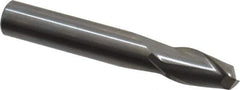 Onsrud - 3/8" Cutting Diam x 5/8" Length of Cut, 2 Flute, Upcut Spiral Router Bit - Uncoated, Right Hand Cut, Solid Carbide, 2-1/2" OAL x 3/8" Shank Diam, Bottom-Surfacing, 30° Helix Angle - Eagle Tool & Supply