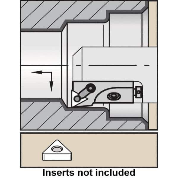 Kennametal - Right Hand, MTFN Toolholder Compatibility, TN.. Insert Compatibility, Indexable Turning Cartridge - Screw or Clamp Holding Method, 55mm OAL x 20mm OAH - Eagle Tool & Supply