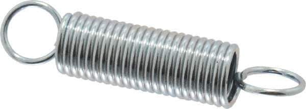 Gardner Spring - 1/4" OD, 3.31 Lb Max Load, 2.06" Max Ext Len, 0.0286" Wire Diam Spring - 3.28 Lb/In Rating - Eagle Tool & Supply