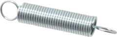 Gardner Spring - 1/4" OD, 3.37 Lb Max Load, 2.54" Max Ext Len, 0.0286" Wire Diam Spring - 2.6 Lb/In Rating - Eagle Tool & Supply