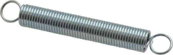 Gardner Spring - 1/4" OD, 3.35 Lb Max Load, 3.64" Max Ext Len, 0.0286" Wire Diam Spring - 1.64 Lb/In Rating - Eagle Tool & Supply