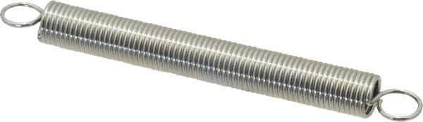 Gardner Spring - 1/4" OD, 3.36 Lb Max Load, 4.63" Max Ext Len, 0.0286" Wire Diam Spring - 1.27 Lb/In Rating - Eagle Tool & Supply