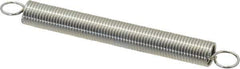 Gardner Spring - 1/4" OD, 3.36 Lb Max Load, 4.63" Max Ext Len, 0.0286" Wire Diam Spring - 1.27 Lb/In Rating - Eagle Tool & Supply