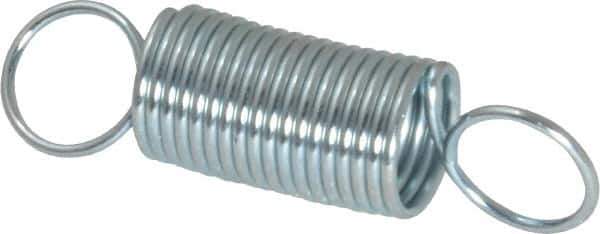 Gardner Spring - 3/8" OD, 3.76 Lb Max Load, 2.85" Max Ext Len, 0.0348" Wire Diam Spring - 2.32 Lb/In Rating - Eagle Tool & Supply