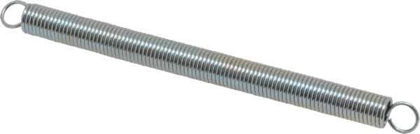 Gardner Spring - 0.28" OD, 5.29 Lb Max Load, 6.9" Max Ext Len, 0.0348" Wire Diam Spring - 1.42 Lb/In Rating - Eagle Tool & Supply