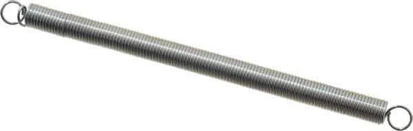 Gardner Spring - 0.23" OD, 3.65 Lb Max Load, 6.96" Max Ext Len, 0.0286" Wire Diam Spring - 0.97 Lb/In Rating - Eagle Tool & Supply