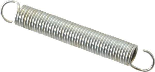 Gardner Spring - 3/16" OD, 2.5 Lb Max Load, 2-3/4" Max Ext Len, 0.022" Wire Diam Spring - 1.6 Lb/In Rating, 1-3/8" Free Length - Eagle Tool & Supply