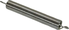 Gardner Spring - 1/4" OD, 3.1 Lb Max Load, 4.7" Max Ext Len, 0.026" Wire Diam Spring - 1 Lb/In Rating, 2" Free Length - Eagle Tool & Supply