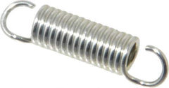 Gardner Spring - 1/4" OD, 8.5 Lb Max Load, 1.42" Max Ext Len, 0.037" Wire Diam Spring - 17.7 Lb/In Rating, 1" Free Length - Eagle Tool & Supply