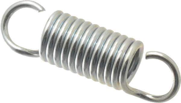Gardner Spring - 3/8" OD, 17.5 Lb Max Load, 1.7" Max Ext Len, 0.055" Wire Diam Spring - 34.8 Lb/In Rating, 1-1/4" Free Length - Eagle Tool & Supply